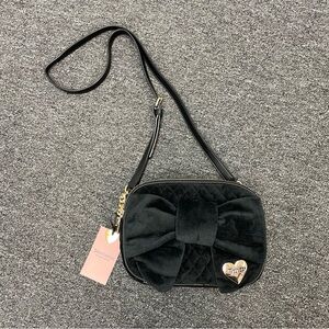 Juicy Couture Wrapped In a Bow Black Crossbody Bag